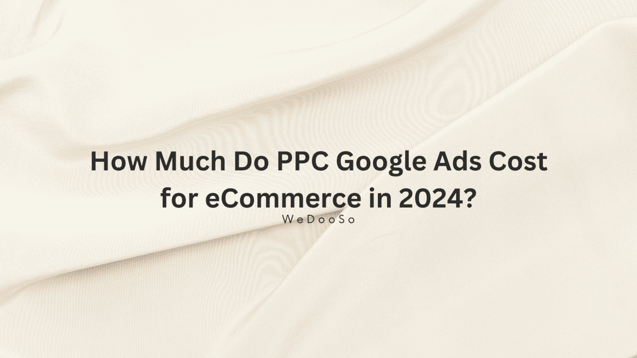 How Much Do PPC Google Ads Cost for eCommerce in 2024? image